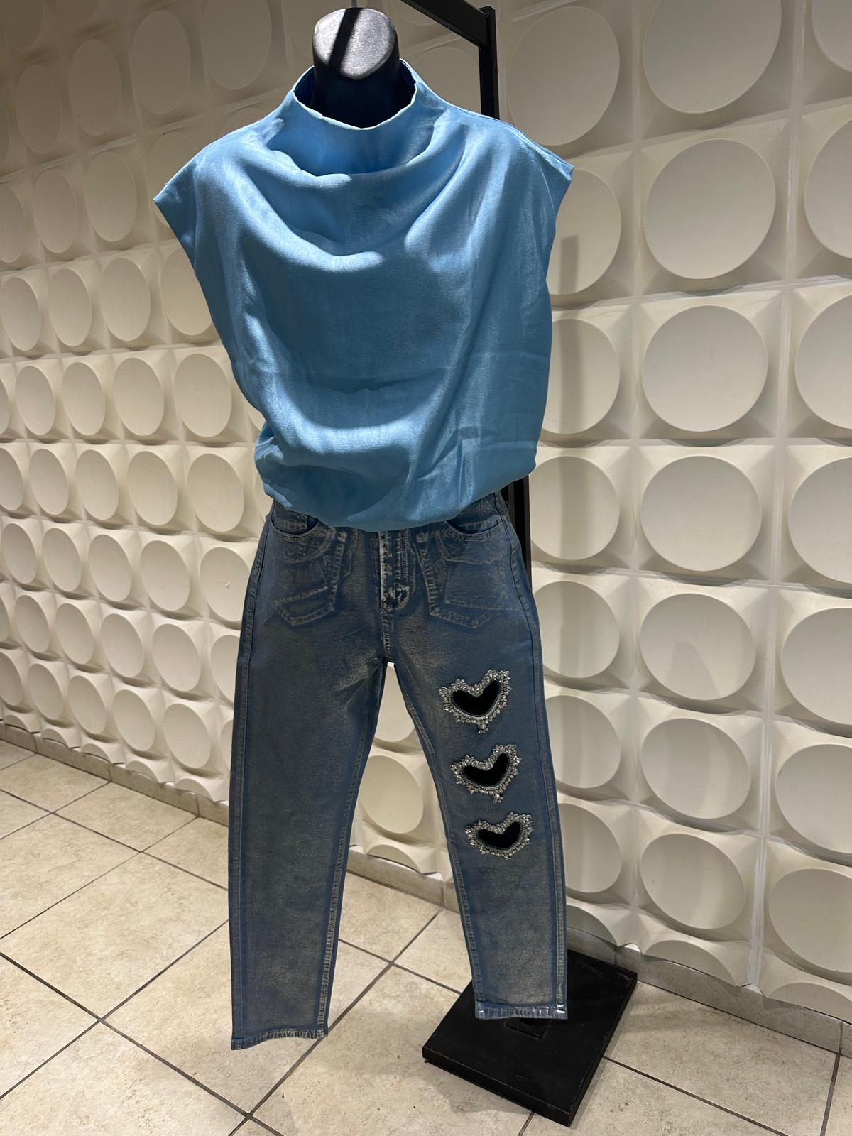 Blusa Cielo Satinado