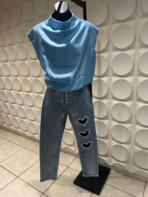 Blusa Cielo Satinado